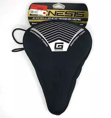 Memory Foam Bike Seat Pad Secure Fit Cover Black 11  Genesis NEW • $9.97
