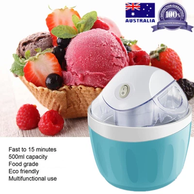 $56.85 • Buy DIY Ice Cream Maker 500ml Electric Ice Cream Yogurt Frozen Dessert Maker Machine