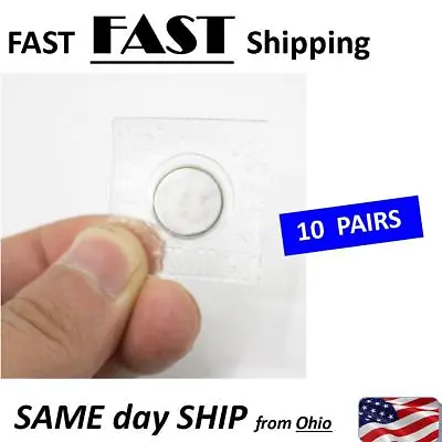 10 Pairs Invisible Hidden Sew Magnetic Snap Magnet Fastener For Handbag Clothing • $11.97