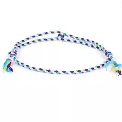 2PCS Tibetan Friendship Colorful Stripe Cotton Braided Hand Woven Rope Bracelet • £4.43