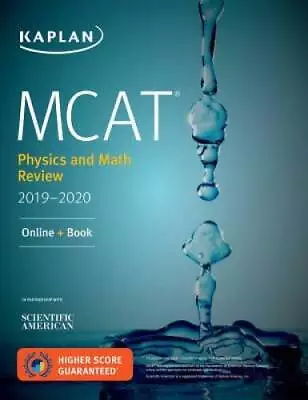 MCAT Physics And Math Review 2019-2020: Online + Book (Kaplan Test Prep) - GOOD • $4.13