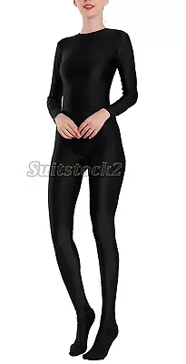 $19.74 • Buy Round Neck Unisex Unisex Spandex Zentai Skin Costume Bodysuit Catsuit Unitard