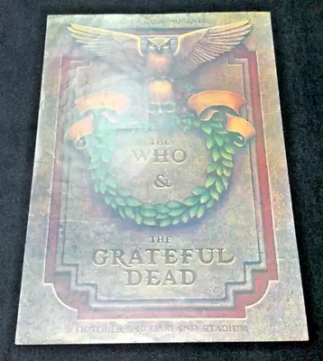 The Who & The Grateful Dead October 9-10 Oakland Stadium Poster  28 1/4 X 20 1/4 • $200