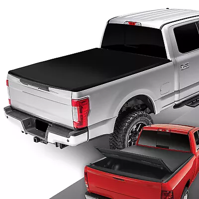 For 2015-2019 Ford F250 F350 Super Duty 8Ft Long Bed Soft Tri-Fold Tonneau Cover • $233.99