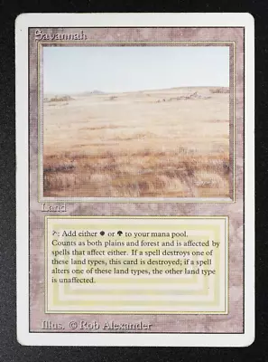 Savannah Revised Dual Land 1994 MTG Magic: The Gathering Card Reserved List • $38.54