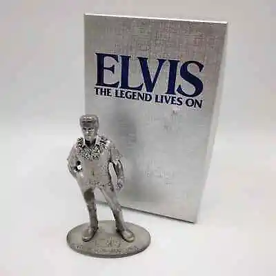 Hawaii Elvis Presley The Legend Lives On Perth Pewter Statue Figurine1977 Box 5  • $63.21