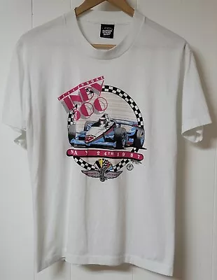 Vintage 1987 Indy 500 T-shirt 71st Annual Racing Made USA Single Stitch L • $59.95