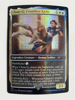 $18.99 • Buy Chun-Li, Countless Kicks *FOIL* Secret Lair: Street Fighter NM MTG Combined Ship