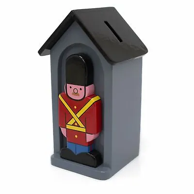 £24.99 • Buy Childrens Wooden Soldier Sentry Money Box | Piggy Bank, Saving Pot Hand Made UK