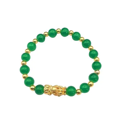  4 Pcs Bracelet Bangle For Girls Beaded Stretch Bracelets Alluvial Gold • £9.49