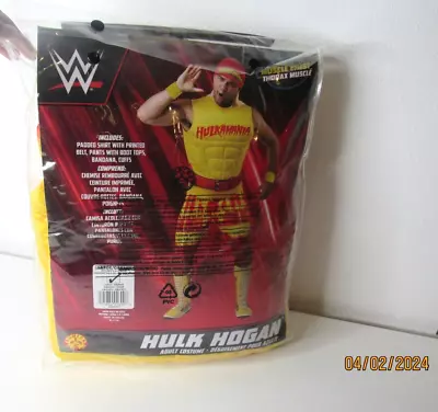 Hulkamania Hulk Hogan WWE Rubies Adult Costume Large36/38  Missing Bandana • $39.99