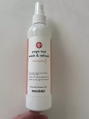 Manduka Yoga Mat Wash Refresh Lemongrass.Damage Cap 8.0.fl • $9