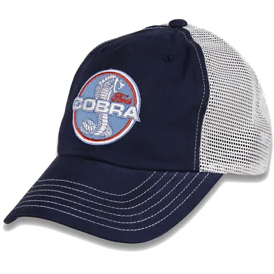 Ford Cobra Shelby Mustang Men's Official Licensed Retro Trucker Hat Cap - Navy • $19.99