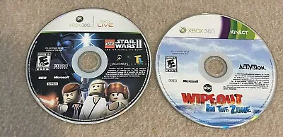 $10.99 • Buy Xbox 360 Bundle Lego Star Wars 2 And Wipe Out In The Zone Game Disc Only Tested