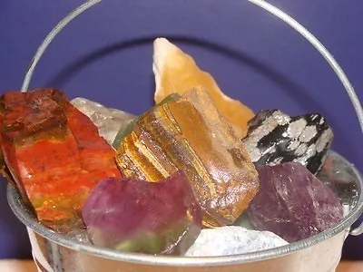 GEMSTONES IN BUCKET - Rocks Minerals Gems Lapidary NICE • $23.99