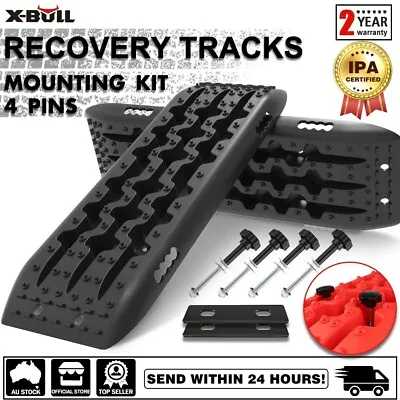 X-BULL Recovery Tracks Boards Mounting Kit Mud Sand Grass Tracks 1 Pair 4WD 4X4 • $108.90