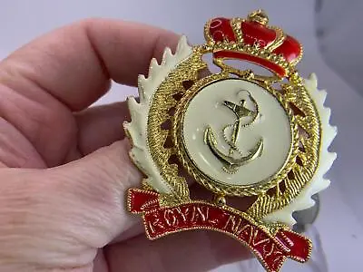 Military Memorabilia ROYAL ARMY UK ARMY By CRAFT Vintage Brooch Badge Pin V-9726 • $39.99