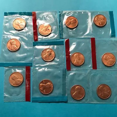 1971 P D S  Lincoln Cents  In US Mint Cello  3 Coins   FREE SHIP   **SEE PICS • $1.99