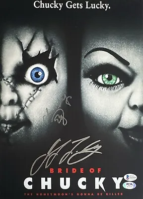 Jennifer Tilly & Ed Gale Signed 11x14 Photo The Bride Of Chucky 'Chucky' BAS PSA • $134.96