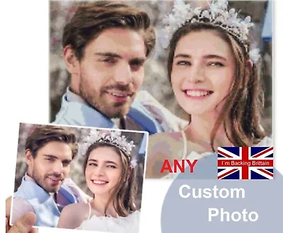 £21.97 • Buy Custom Diamond Painting Kits UK Family Portrait Any Photo Full Drill DIY Gifts