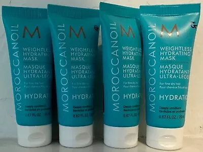 4- Moroccanoil Weightless Hydrating Mask 20ml .67oz Travel Size READ • $38.88