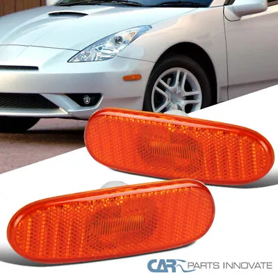 Fit Toyota 00-05 Celica MR2 Spyder Amber Bumper Lights Side Marker Signal Lamps • $14.95