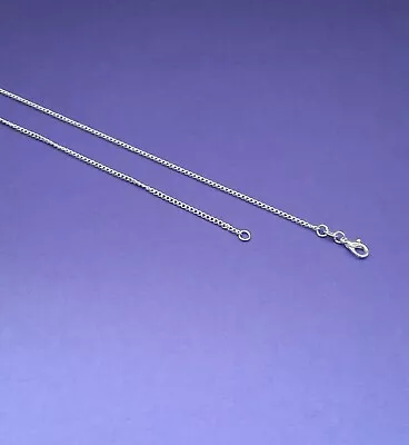 925 Sterling Silver Filled 18 Inch Necklace Chains (BoxCurbBead Snake & Wave) • £3.49