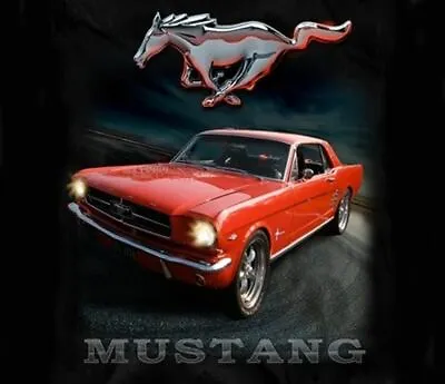 Mustang Street Scene T-Shirt - 1965 Mustang With Running Horse - Clearance Sale! • $25.29