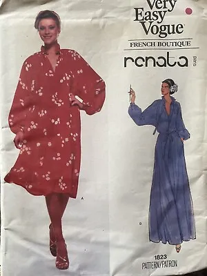 Uncut Vintage Vogue 1970's Renata Short & Maxi Dresses Sewing Pattern • £3.99