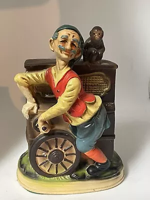 Vintage Italian Organ Grinder & Monkey Figurine • $15