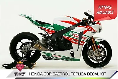 Honda Castrol Track Day Motorbike Vinyl Graphics Kit Decals Any Year • £94.95