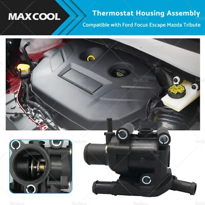 $39.50 • Buy Black Thermostat Housing Assembly Suitable For Ford Focus Escape Mazda