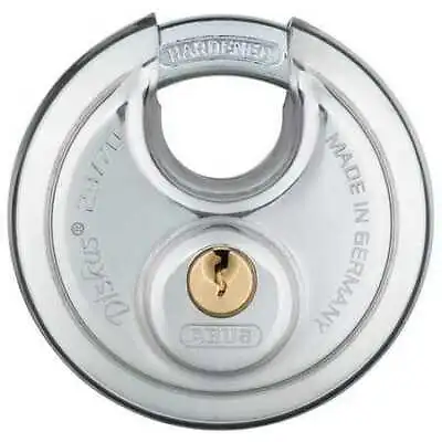 Abus 28/70 Ka Padlock Keyed Alike Partially Hidden Shackle Disc Stainless • $17.39