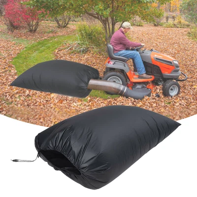 $37.39 • Buy Trash Leaf Bag Collection System Oxford Cloth Lawn Tractor Garden Yard Universal