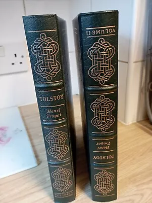 Rare-Tolstoy By Henri Troyat EASTON PRESS(Vol 1 & 2 Leather)Collector's Edition • £59.99