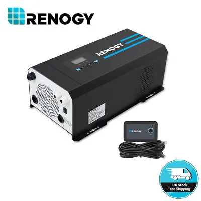 Renogy 3000W Pure Sine Wave Inverter Battery Charger 12V DC 240V AC LCD Display • £499.99