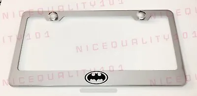 Batman Superhero Stainless Steel Chrome Finished License Plate Frame Holder • $11.99