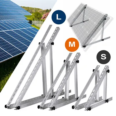 Solar Panel Brackets Adjustable Angle Mounting Frame Shed Boat Ground Mount UK • £19.78