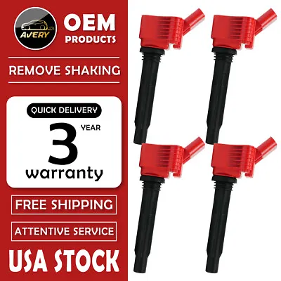 Enhanced 4 Ignition Coils For Audi A3 A4 Q3 Q5 VW Beetle Golf Jetta Tiguan UF716 • $46.90