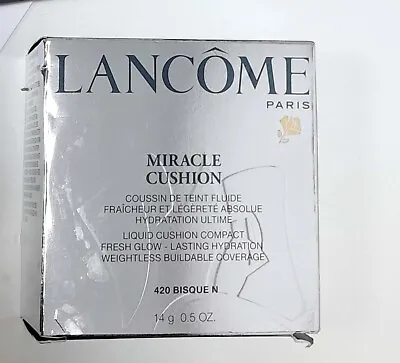 Lancome Miracle Liquid Cushion Compact Foundation 420 Bisque N 14g • £23.99