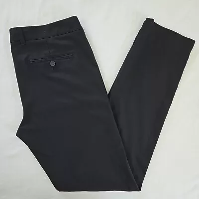 Mizzen Main Performance Baron Trim Chino Black Dress Pants Men's 34(36)x34 Golf • $29.97