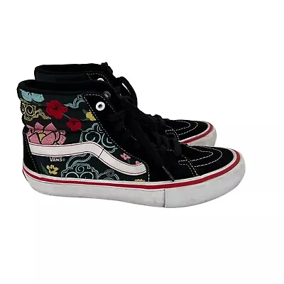 Vans Lizzy Armando Floral Black Skateboard High Top Sneakers Men’s Size 6.5 • $19.19