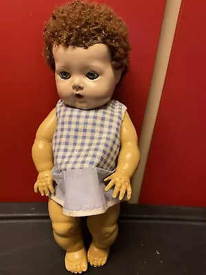 Vintage  American Character TINY  TEARS Doll About 14” 1950s Cry When Squeezed • $40