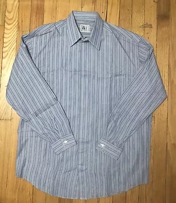 VtG NwOt Men’s Versace V2 Button Up Hidden Button Pocket L/S Casual Shirt 15.5 • $6.98