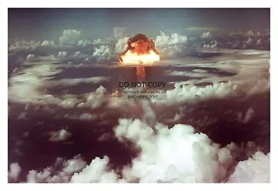 Atomic Bomb  Fat Man  Detonating On Nagasaki Japan 1945 4x6 Photo • £7.68