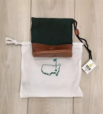 MASTERS GOLF LEATHER AUGUSTA NATIONAL VALUABLES JEWELRY WATCH POUCH (Green)-NWT! • $139