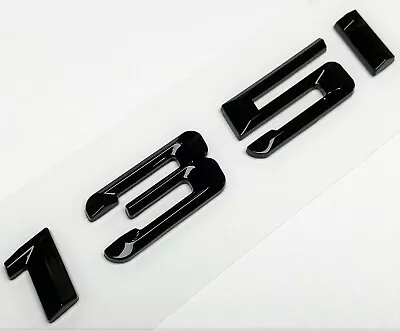 $12.80 • Buy BLACK 135i FIT BMW 135 REAR TRUNK NAMEPLATE EMBLEM BADGE NUMBERS DECAL NAME