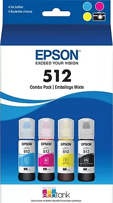 Original EPSON T512 EcoTank Bottle Ink High Capacity For ET-7750 ET-7700 • $28.60