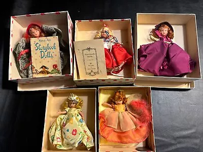 Vintage NANCY ANN STORYBOOK DOLLS Bisque LOT OF 5 All Original Boxes • $75