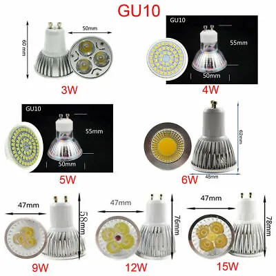 LED Spotlight Bulbs E27 E14 GU10 MR16 3W 4W 5W 6W 9W 12W 15W SMD/COB Light Lamp • $3.97